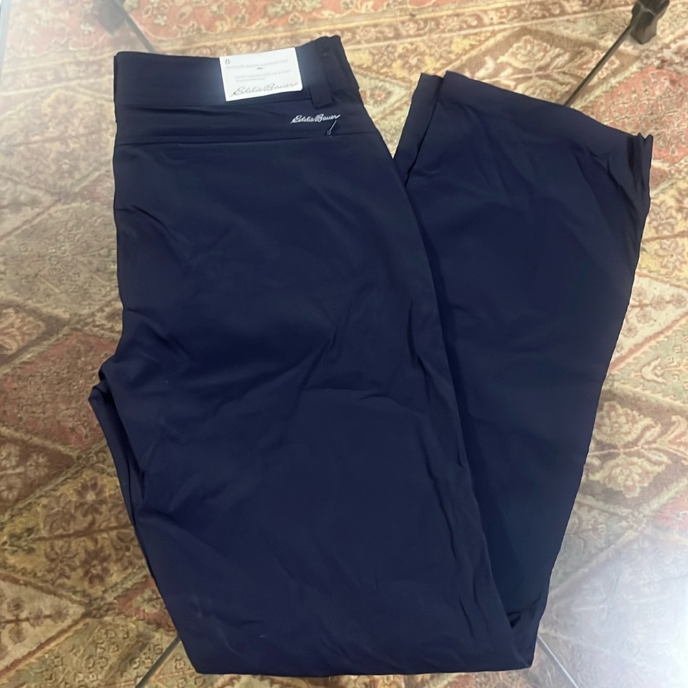 NWT Eddie Bauer size 8 Sightscape Horizon Convertible Roll-Up Pants